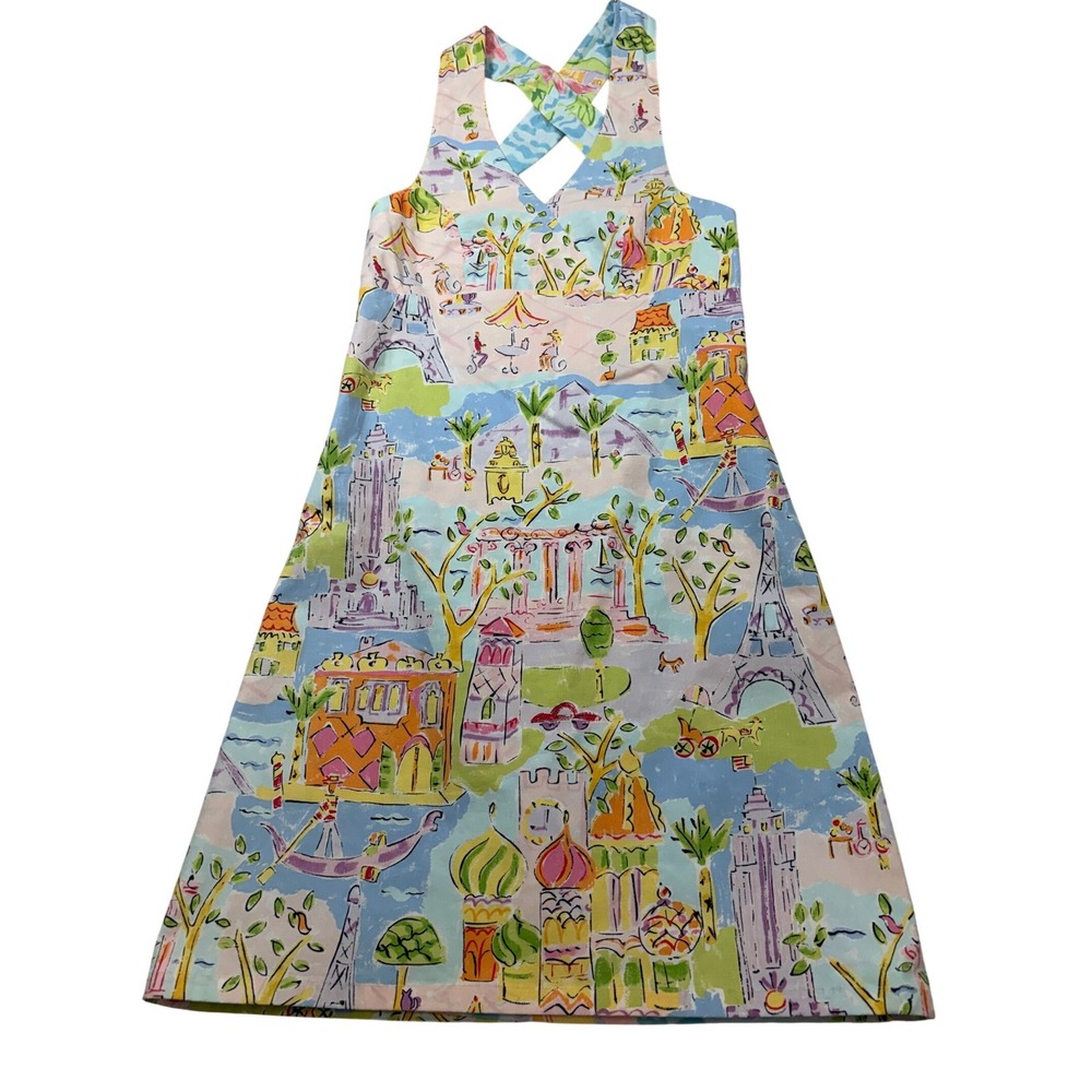 Pamela Ferrari Firenze VTG Reversible Dress 4 Europe Sailboat Wearable Art